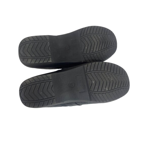 Easy Street Slip On Clogs Womens Size 10 Black Embossed Leather - Picture 7 of 10